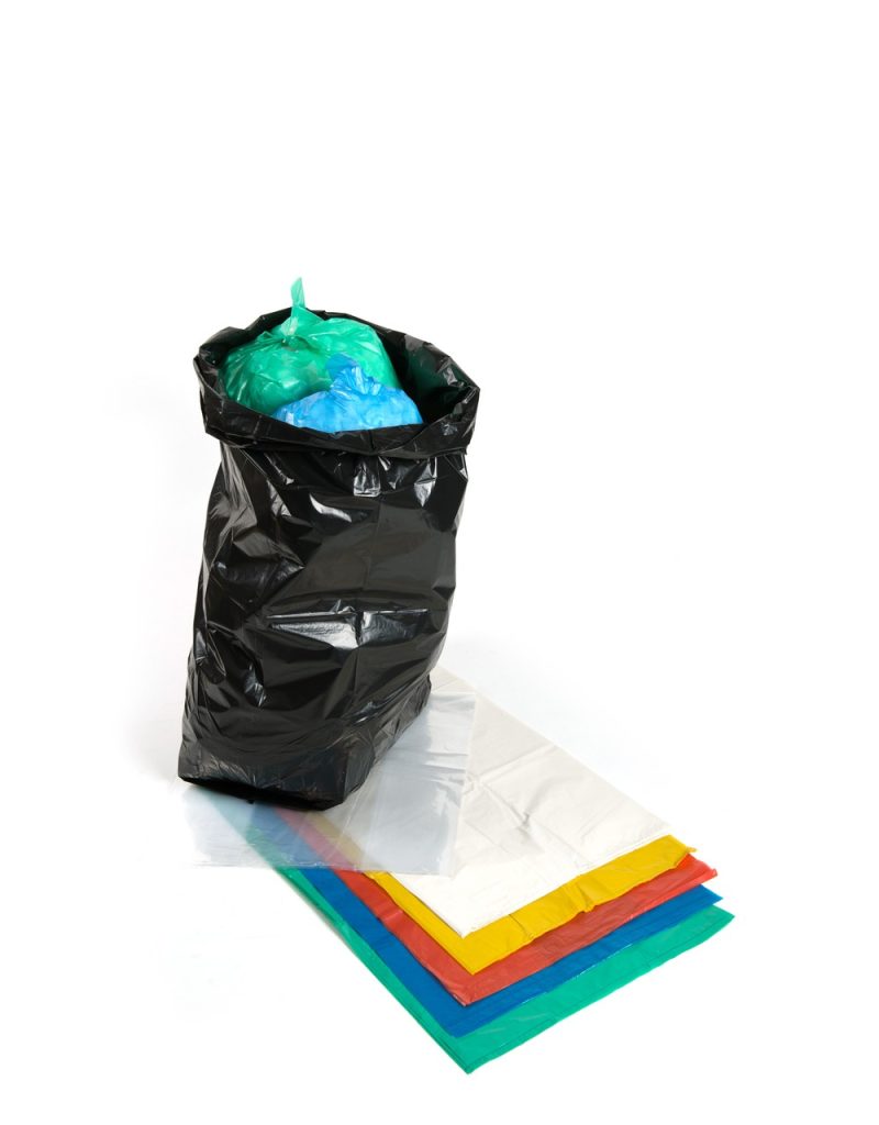 Coloured Recycled LDPE Polythene Refuse Sacks Trigon Packaging